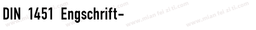 DIN 1451 Engschrift字体转换